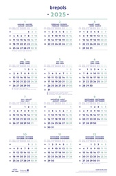 [AGE-840902] Jaarkalender Brepols 400x605mm 2025