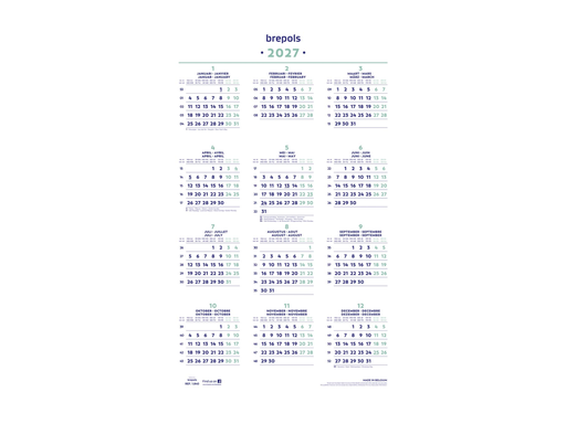 [AGE-840902] Jaarkalender Brepols 2027