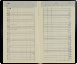 [AGE-604058] Zakagenda Brepols Plan-O-Rama Genova 92x158mm tweetalig assorti 2025 1 maand/2 pagina