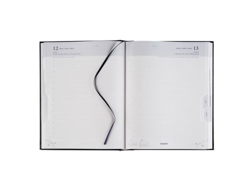 [AGE-116256Z] Agenda Brepols Ambassador Lima 170x220mm zestalig zwart 2027 1 dag/pagina