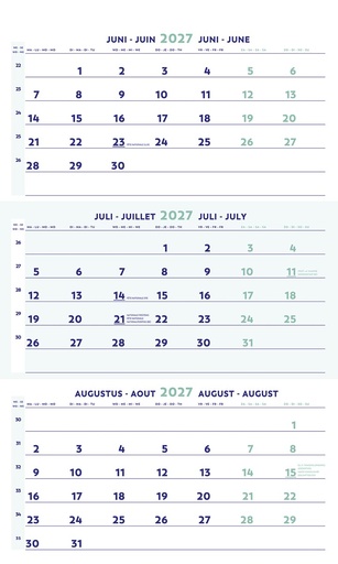 [AGE-854902] Driemaandskalender Brepols 2027