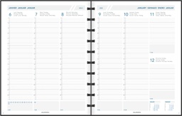 [AGE-8888270] Agenda Adoc Agend-ex Plan-A-Week Polypro 210x270mm zeventalig zwart 2025 1 week/2 pagina's