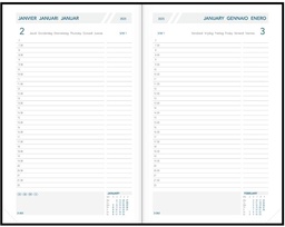 [AGE-FA211] Agenda Aurora Folio FA211 Balacron 140x210mm zestalig assorti 2025 1 dag/pagina