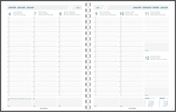 [AGE-A2711P] Agenda Aurora Plan-A-Week 27P Alaska 210x270mm zeventalig assorti 2025 1 week/2 pagina's