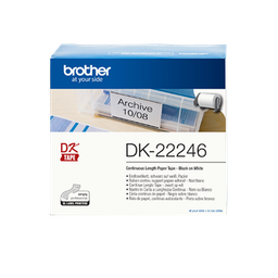 [PTO-DK22246] Label Brother DK-22246 103mmx30,48m papier zwart op wit