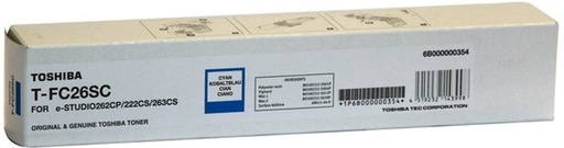 [TOS-T-FC26SC] Toner Toshiba Color Laser T-FC26SC STUDIO 263CS 6.000 pag. CY