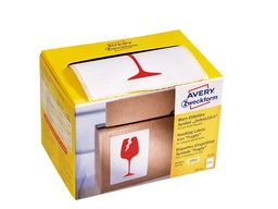 [AVE-7251] Waarschuwingsetiket Avery op rol 'Fragile' 74x100mm (200)