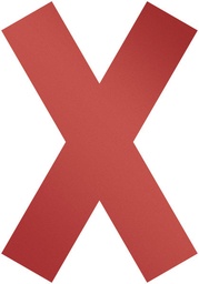 [DUR-104903] Vloermarkering Durable sticker 135x193mm kruis verwijderbaar rood (5)