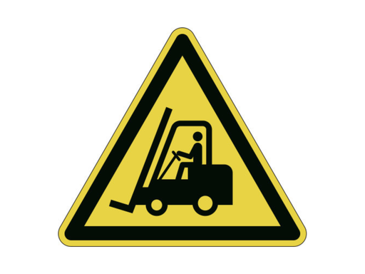[DUR-173404] Veiligheidsmarkering Durable sticker 430x430x430mm "let op! vorkliften"