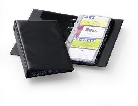 [DUR-244101] Visitekaartringmap Durable Visifix Economy 96 zwart