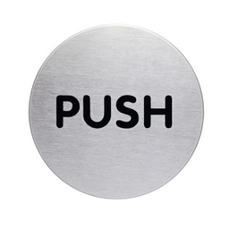 [DUR-490165] Pictogram Durable "PULL" Ø65mm zilver