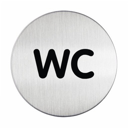 [DUR-490723] Pictogram Durable "WC" Ø83mm zilver