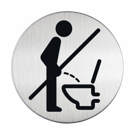 [DUR-492123] Pictogram zitten a.u.b. Durable 83mm metaal-zilver
