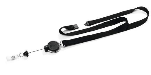 [DUR-833001] Textielkoord Durable 15mm met afrolmechanisme Extra Strong zwart