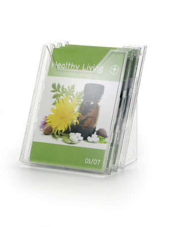 [DUR-858019] Folderhouder tafel/wand Durable Combiboxx L A4 staand 3-vaks transparant