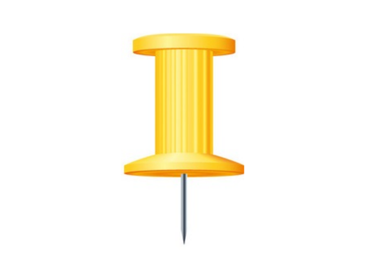 [EXA-14703E] Punaises Exacompta Ø10mm geel (25)