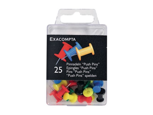 [EXA-14740E] Punaises Exacompta Ø10mm assorti (25)