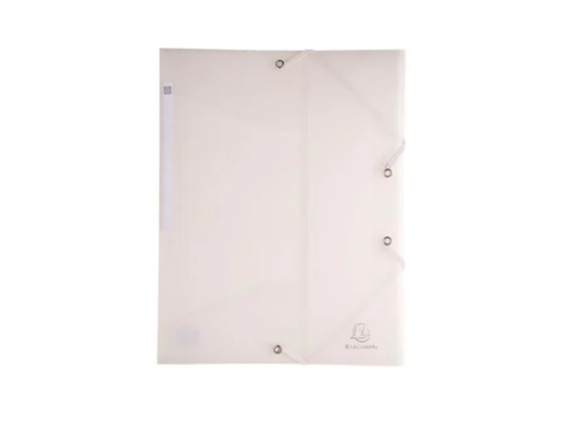 [EXA-55860E] Elastomap Exacompta Chromaline PP met 3 kleppen A4 transparant