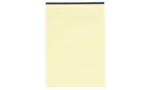 [EXA-5702E] Notitieboekje black block ft 29.7x21cm - geel papier gelijnd 70 bladen 