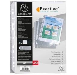 [EXA-5834E] Showtas Exacompta Exactive PP A4 11-gaats glashelder transparant (20)