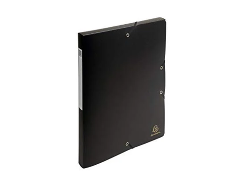 [EXA-59681E] Elastobox Exacompta PP A4 rug 25mm zwart