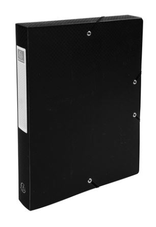 [EXA-59781E] Elastobox Exacompta PP A4 rug 40mm zwart