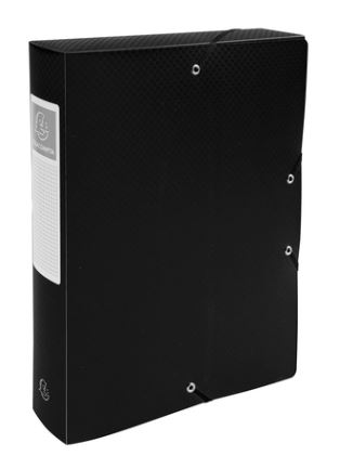 [EXA-59881E] Elastobox Exacompta PP A4 rug 60mm zwart