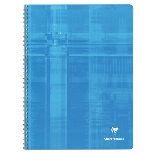 [EXA-8342C] Spiraalschrift Clairefontaine Metric karton A4+ 24x32cm 100blz zonder kantlijn geruit 5mm assorti