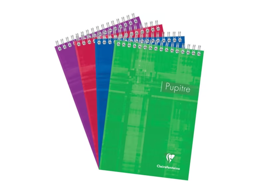 [EXA-8662C] Schrijfblok Clairefontaine Pupitre A5 geruit spiraal bovenaan