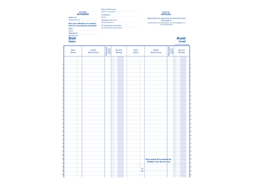 [EXA-9500X] Aandeelhouder Exacompta karton 24x32cm 80blad CV