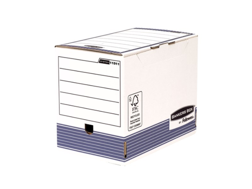 [FEL-1131102] Archiefdoos Fellowes Bankers Box System A4+ 253x345mm rug 200mm (10)