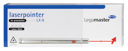 [lm-575700] Laserpointer Legamaster LX 4 14cm rode laser