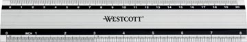 [WEST-E10190] Meetlat Westcott metaal 20cm (E10190)