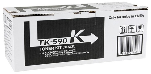[KYO-TK590K] Toner Kyocera Color Laser TK-590 FS-C2026MFP 7.000 pag. BK
