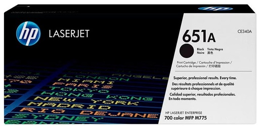 [HP-HPCE340A] Toner HP Color Laser 651A Color LaserJet Enterprise MFP M775dn 13.500 pag. BK
