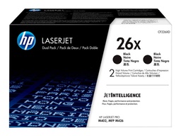 [HP-HPCF226XD] Toner HP Mono Laser 26X DUO LaserJet Pro M402d 2x9.000 pag. BK