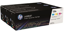 [HP-HPCF371AM] Toner HP Color Laser 128A Color LaserJet Pro CP1525n 3x1.300 pag. RAINBOWPACK C/M/Y