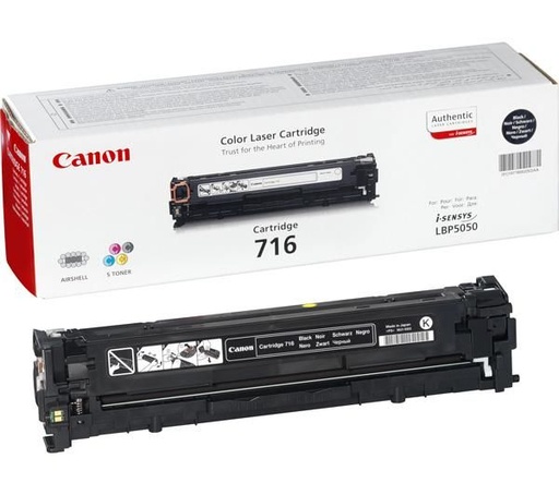 [CAN-716K] Toner Canon Color Laser 716 i-SENSYS LBP5050 2.300 pag. BK
