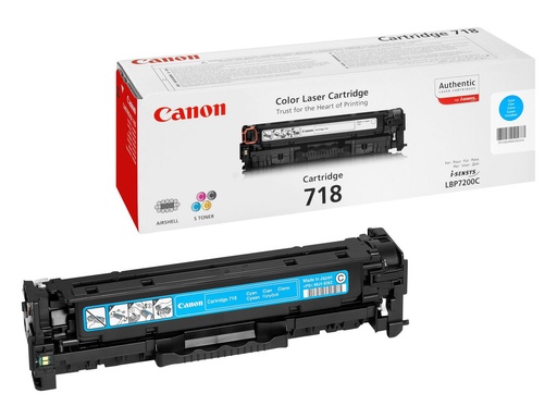 [CAN-718C] Toner Canon Color Laser 718 ImageCLASS LBP7200CDN 2.900 pag. CY