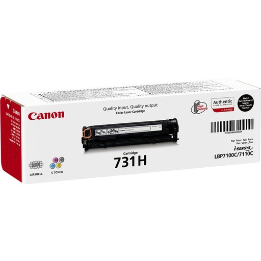 [CAN-731HBK] Toner Canon Color Laser 731H i-SENSYS LBP7100Cn 2.400 pag. BK