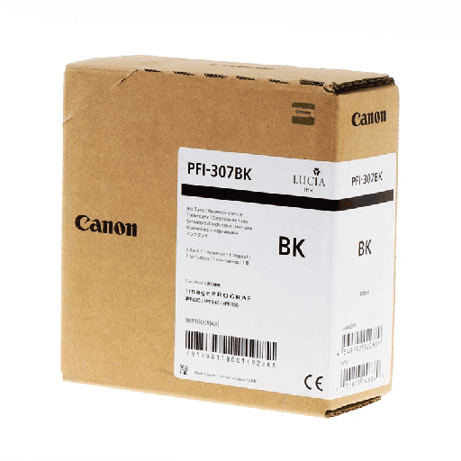 [CAN-PFI-307BK] Cartridge Canon Inkjet PFI-307 imagePROGRAF iPF830 330ml BK