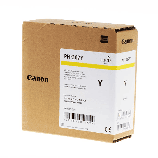 [CAN-PFI-307Y] Cartridge Canon Inkjet PFI-307 imagePROGRAF iPF830 330ml YEL