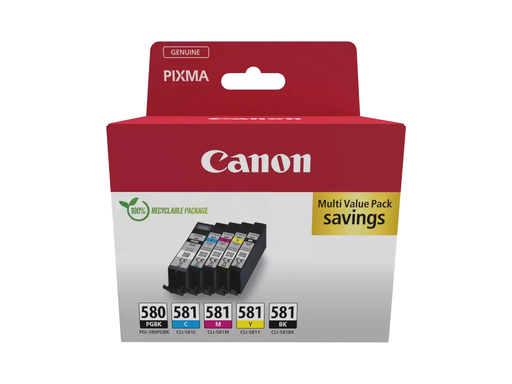[CAN-PGI-580/CLI-581MULTIPACK] Cartridge Canon Inkjet PGI-580/CLI-581 PIXMA TR7550 VALUE PACK PGBK/BK/C/M/Y