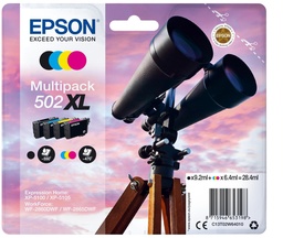 [EPS-C13T02W64010] Cartridge Epson Inkjet 502XL WorkForce WF-2860 550 pag./470 pag. VALUE PACK BK/C/M/Y