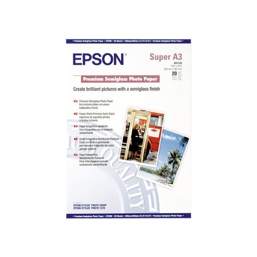 [FOT-S041328] Fotopapier Epson Premium Inkjet semi gloss A3 maxi 250g (20)