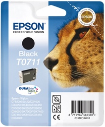 [EPS-T071140] Cartridge Epson Inkjet T0711 Stylus D120 245 pag. BK