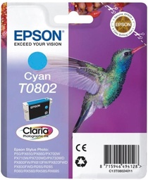 [EPS-T080240] Cartridge Epson Inkjet T0802 Stylus Photo P50 935 pag. CY