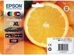 [EPS-T335740] Cartridge Epson Inkjet 33XL Expression Home XP-530 400pag./530 pag./650 pag. VALUE PACK PBK/BK/C/M/Y