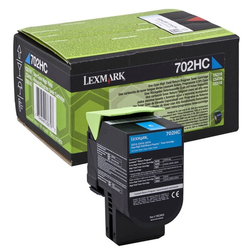 [LEX-70C2HC0] Toner Lexmark Color Laser 70C2HC0 CS310dn 3.000 pag. CY