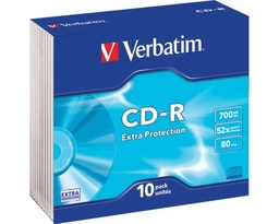 [DIS-43415] CD-R Verbatim 700mb 80min 52X slimcase (10)
